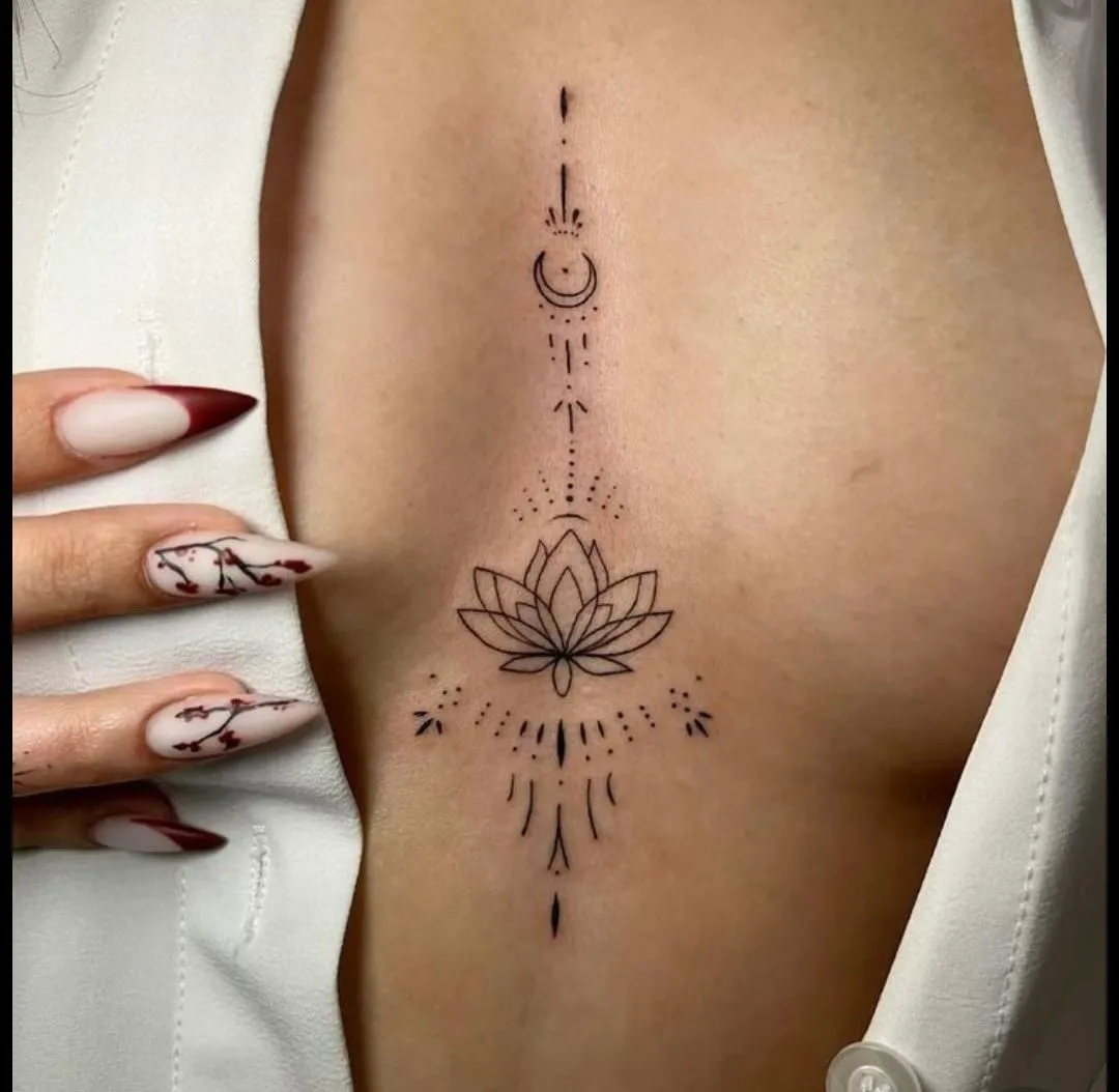 35+ Designs Popular Middle Chest Tattoo Female
